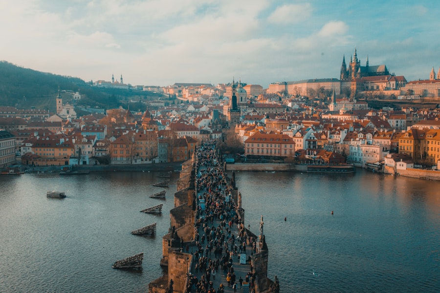 Czech Republic city bridge