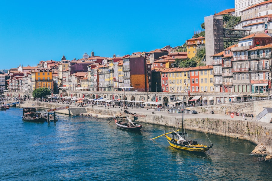 Portugal riverside city